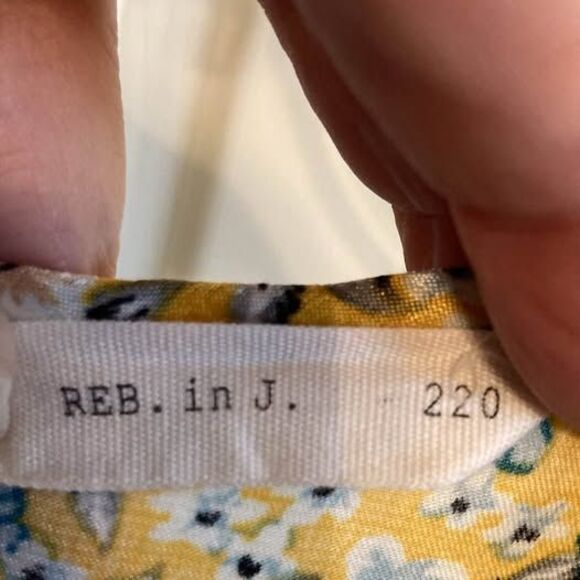 Reb in J Yellow Floral Dress - Medium - Picture 3 of 4
